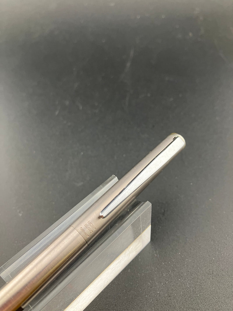 Montblanc Noblesse Fountain Pen Fine Nib 1st Gen Brushed Stainless Steel