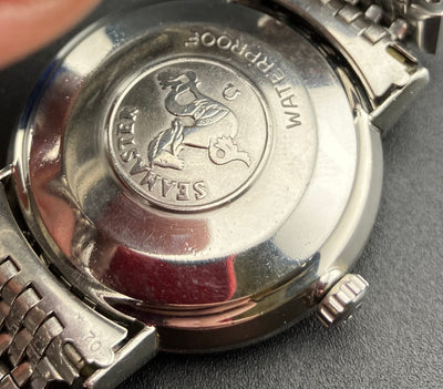 Omega Seamaster Turler Double Signed Vintage Men's Watch