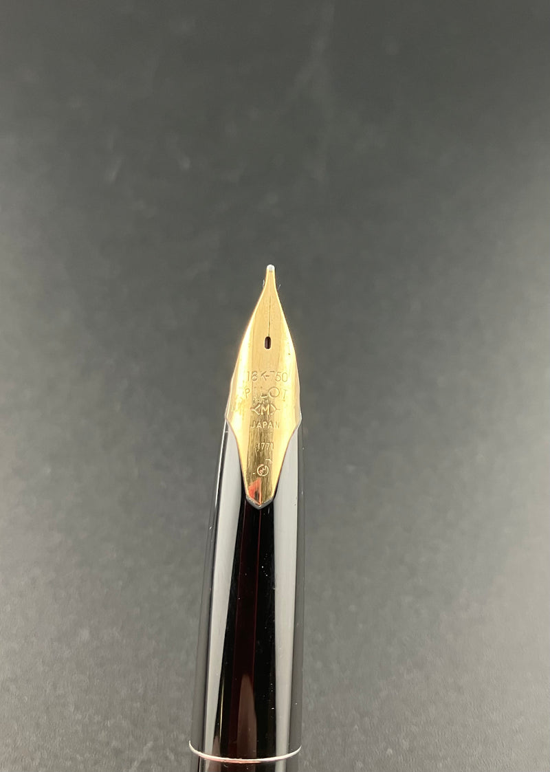 Pilot Custom Photoengraved Fabric K-700SS-T Fountain Pen 18k Medium Nib