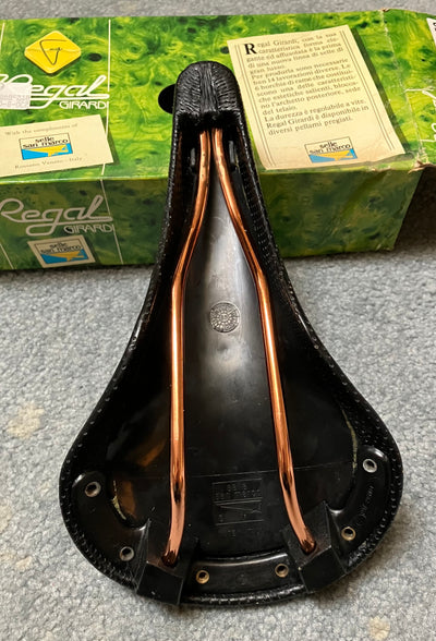 Selle San Marco Regal Girardi Perforated Saddle NOS Black Pierced Calf Skin