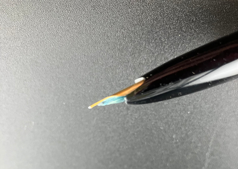 Platinum Black Resin 18K NOS Pocket Fountain Pen 18K Gold Soft-Fine Nib