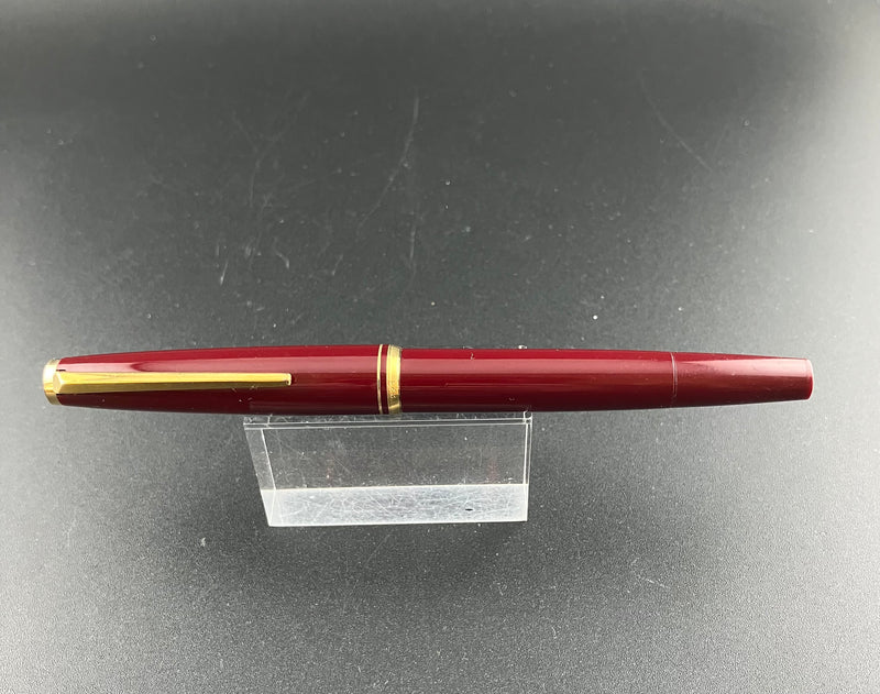 Montblanc No. 24/221 Fountain Pen Burgundy 14K Extra Fine Nib Service Warranty