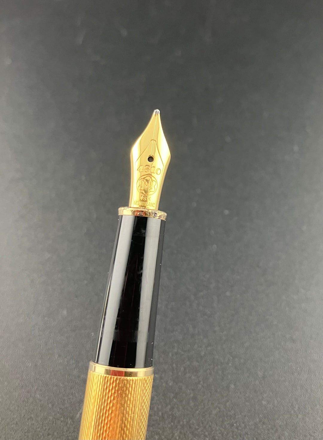 Montblanc Meisterstück No. 144G Solitaire Gold Barley Vermeil Fountain – GC  Murphy Bicycle Company