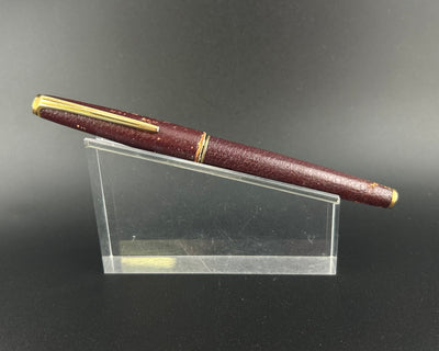 Platinum Fountain Pen 18K Gold Soft Fine Nib Leather Zogan Inlay