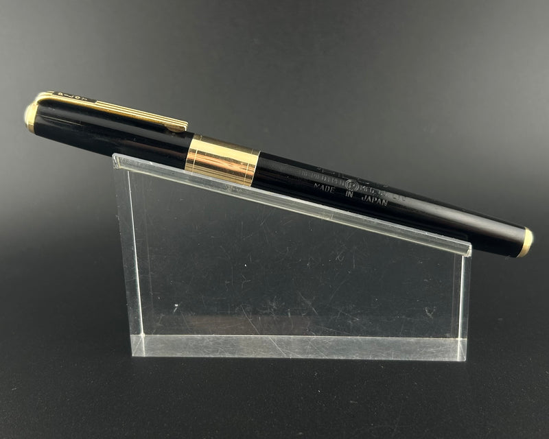 Pilot Super Fountain Pen 14K Gold Fine Nib Rolled 14k Gold Cap Band