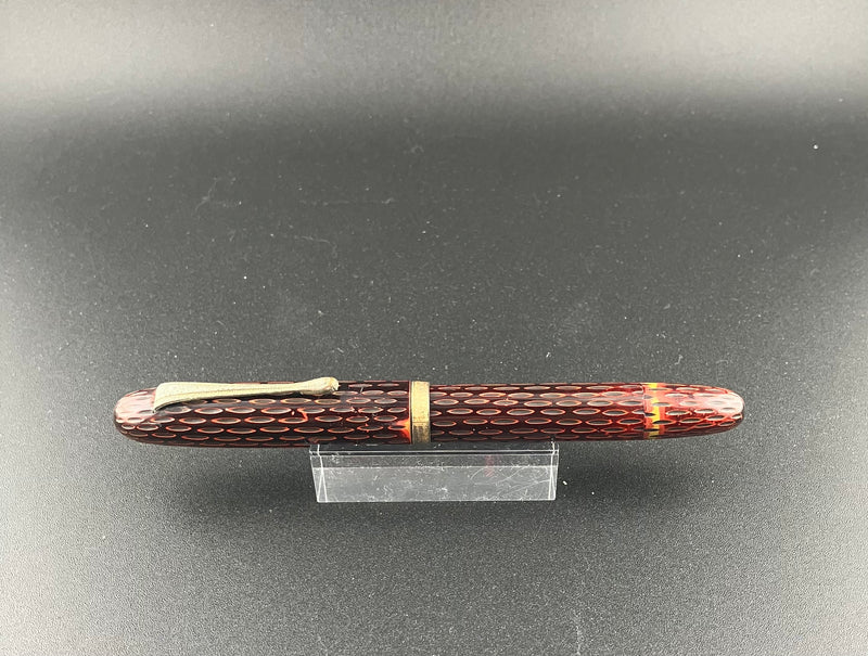 Warranted Kamakura-Bori Eyedropper Fountain Pen 14K Gold Fine Nib