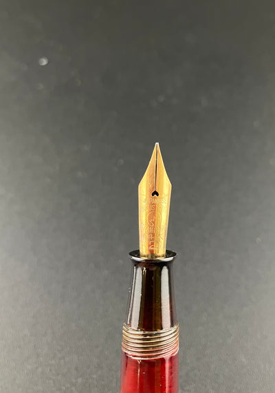 Warranted Maki-e Japanese Eyedropper Fountain Pen 14K Gold Fine Nib Parts or Repair