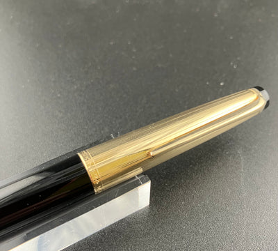 Montblanc Meisterstück No. 74 Fountain Pen 18K Gold Fine Nib Serviced Warranty