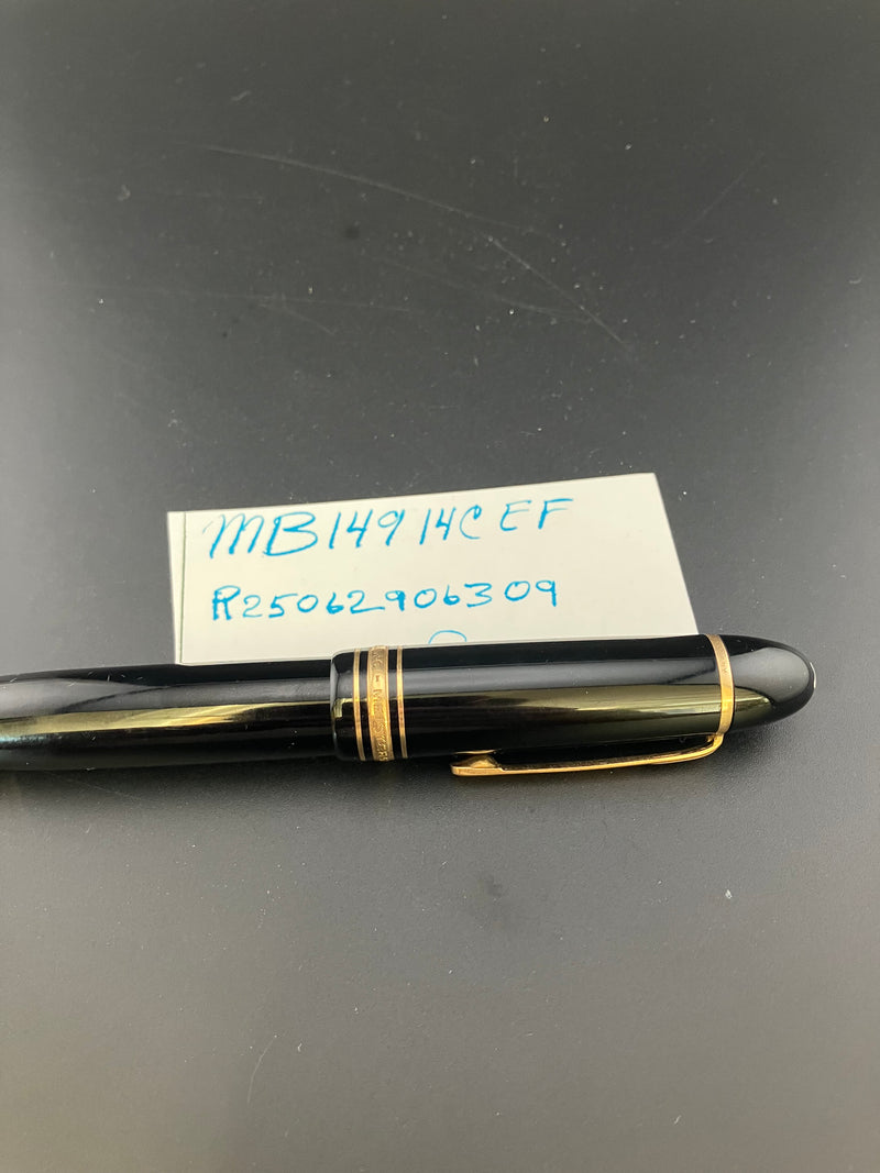 Montblanc Meisterstück No. 149 Fountain Pen 14C Extra Fine EF Nib Serviced Warranty