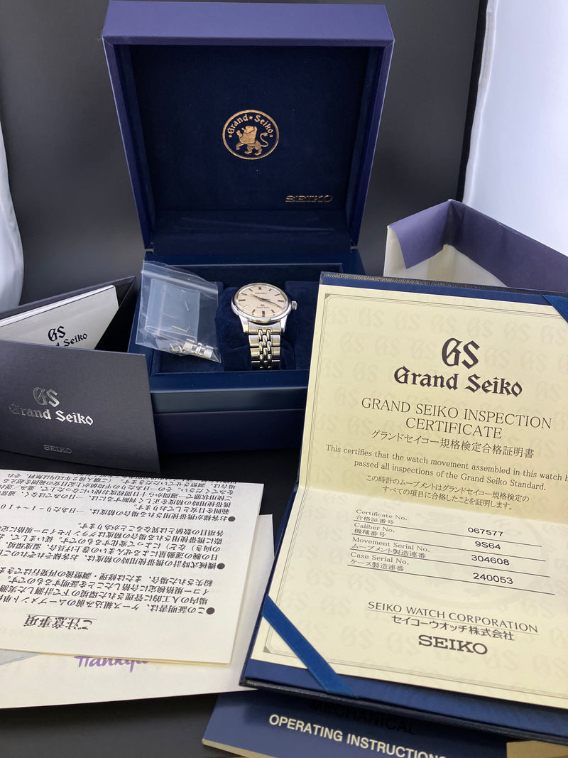 Grand Seiko SBGW035 9S64-00A0 Full Set Manual Watch Box Papers