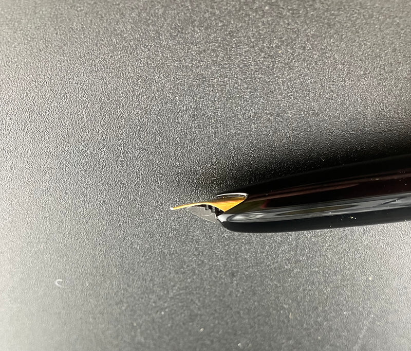 Montblanc Meisterstück No. 74 Fountain Pen 18K Gold Fine Nib Serviced Warranty