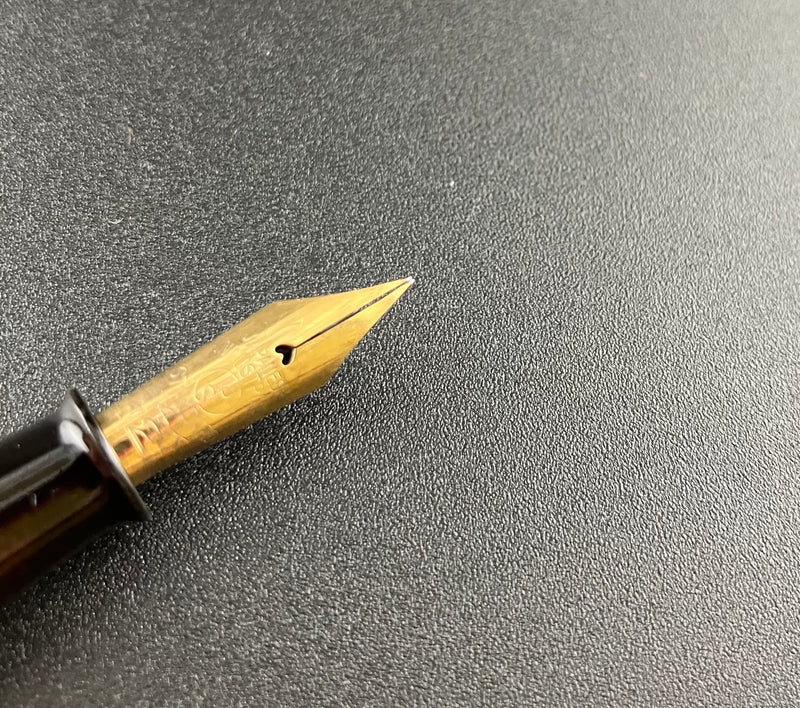 Warranted Maki-e Japanese Eyedropper Fountain Pen 14K Gold Fine Nib Parts or Repair