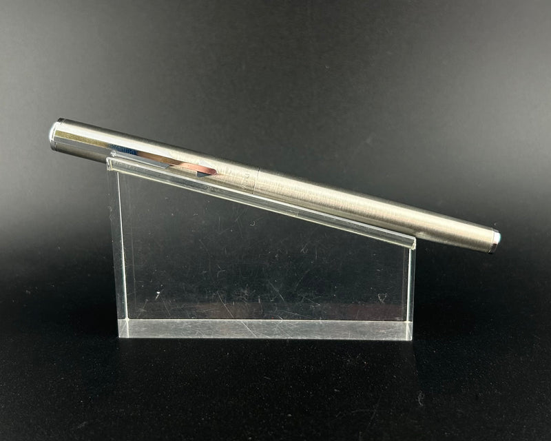 Parker Arrow Flighter Fountain Pen Brushed Stainless Steel Fine Nib 1982