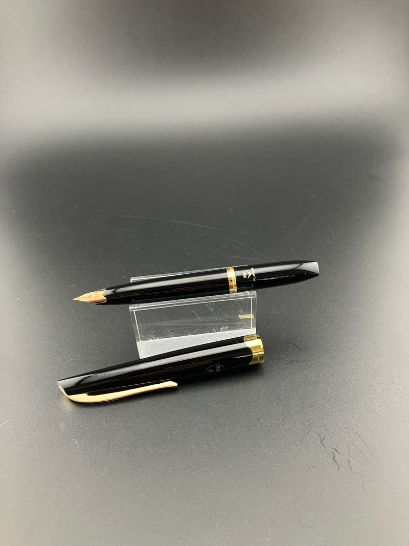 Platinum Pocket 18K Gold Fountain Pen Medium Nib NOS Old Globe Logo