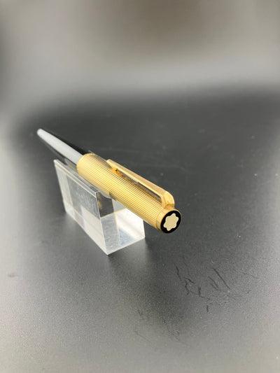 Montblanc Meisterstück No. 1246 Chased Gold Fountain Pen 18K Fine Nib Cartridge Box W Germany