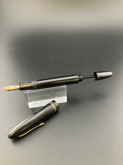 Ban-ei Ideal GK Ebonite Eyedropper Fountain Pen Fine Nib 1951