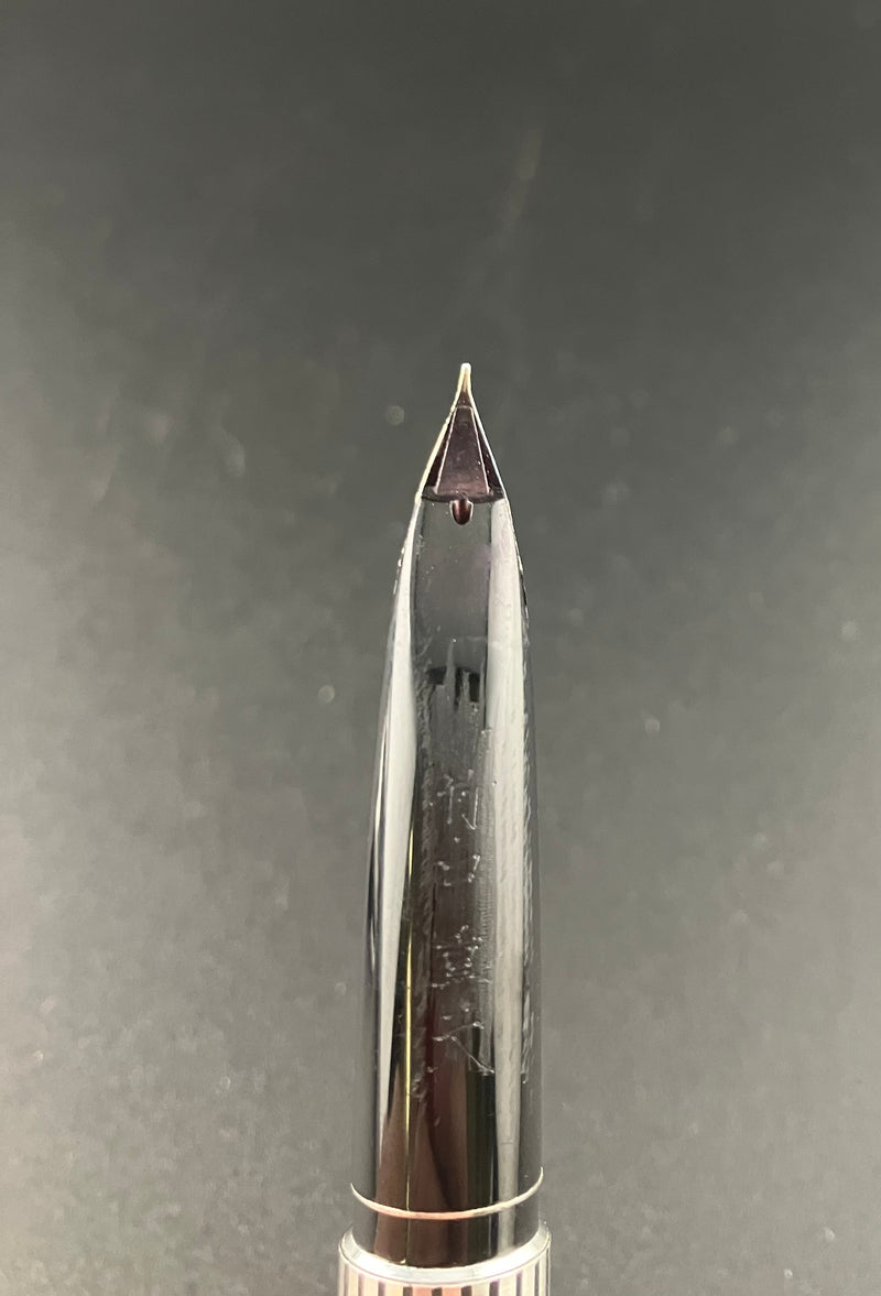 Pilot Custom Black Lacquer Stripe Fountain Pen 18k Gold Fine NIb 1972