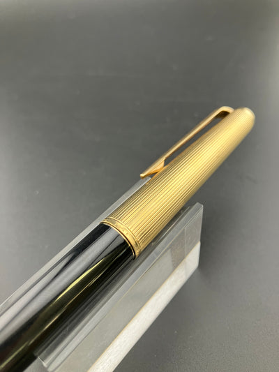 Montblanc Meisterstück No. 1246 Chased Gold Fountain Pen 18K Fine Nib Cartridge Box W Germany