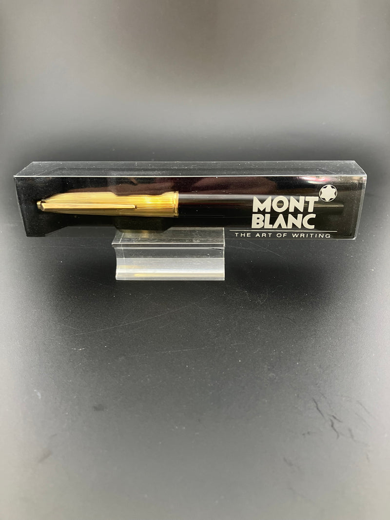 Montblanc Meisterstück No. 1246 Chased Gold Fountain Pen 18K Fine Nib Cartridge Box W Germany