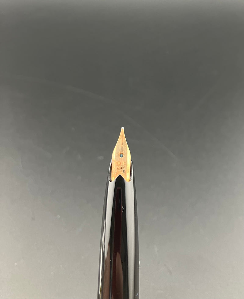 Platinum Pocket 18K Gold Fountain Pen Medium Nib NOS Old Globe Logo