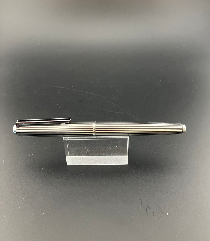 Pilot Custom Fountain Pen Black Stripe 18K WG Fine Nib K-500SS K-Series