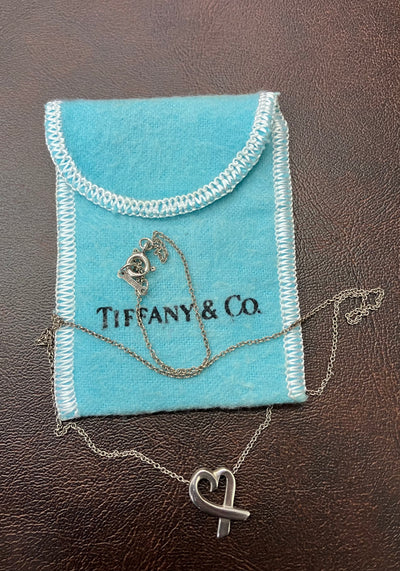 Tiffany Sterling Silver Necklace Loving Heart Paloma Picasso