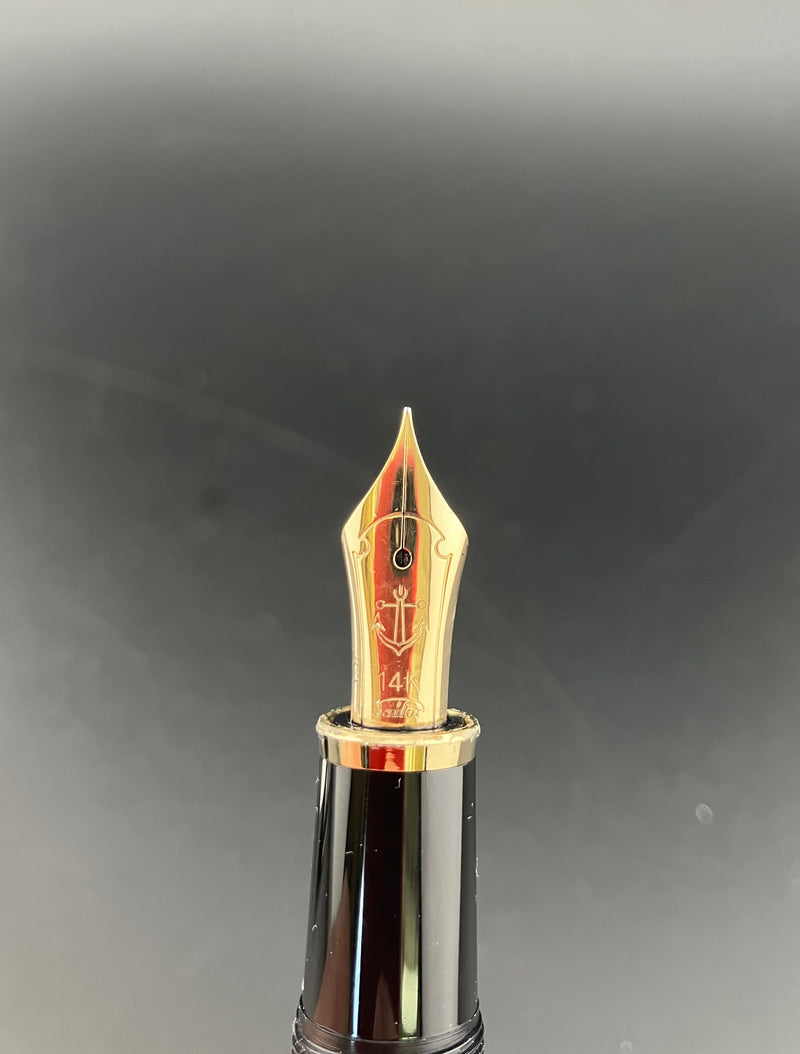 Sailor Profit 1911 Black Resin Fountain Pen Old-Style 14K Gold Hard-Fine Nib