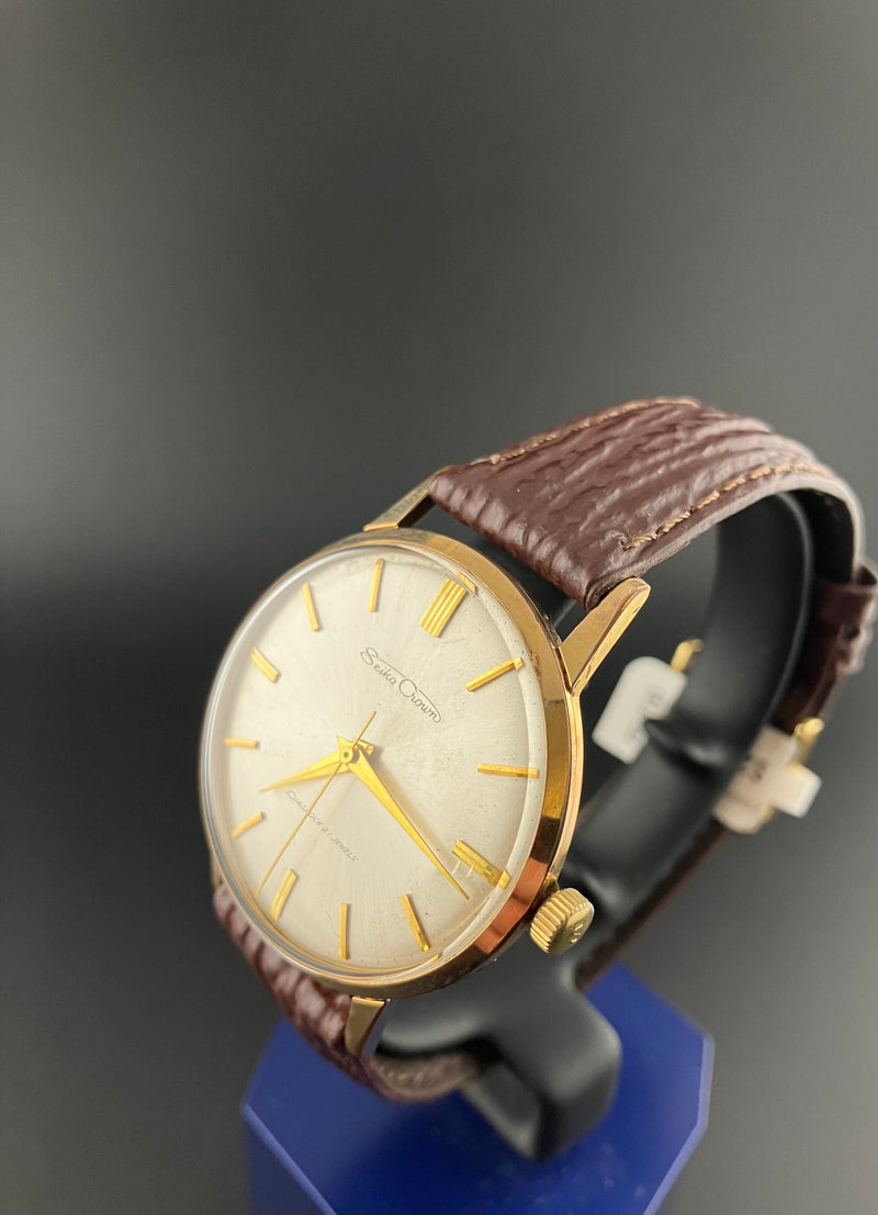 Seiko Crown Ref. 15002E Classic Gold Plated Mechanical Dress Watch