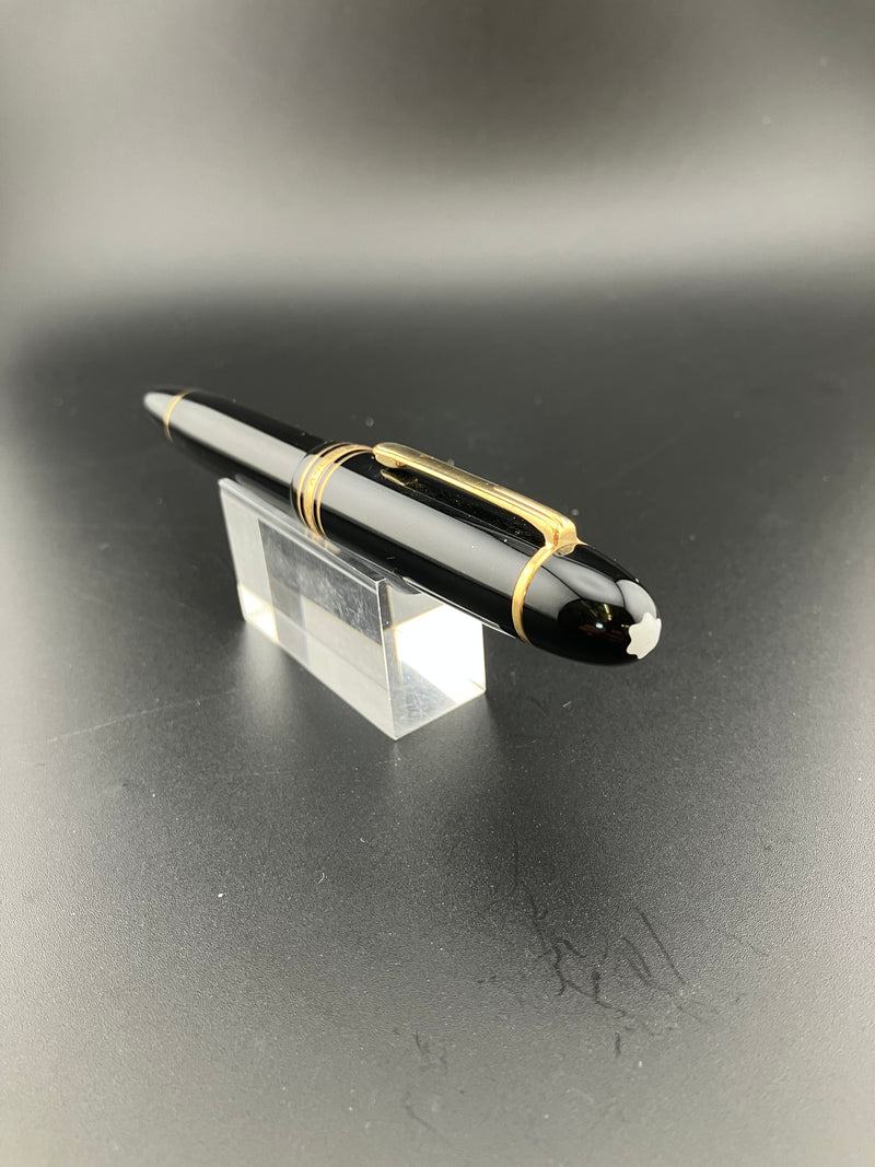 Montblanc Meisterstück No. 149 Fountain Pen 14K Gold Fine Nib Ebonite Serviced