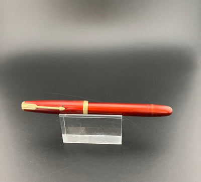 Special Ebonite Eyedropper Fountain Pen Fine Nib Rolled 14k