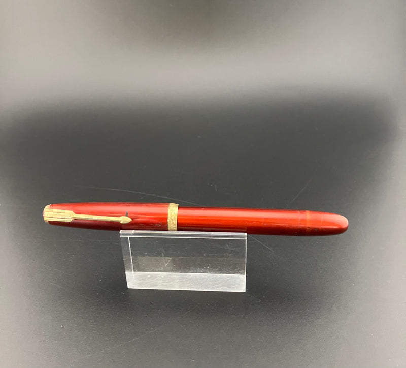 Special Ebonite Eyedropper Fountain Pen Fine Nib Rolled 14k