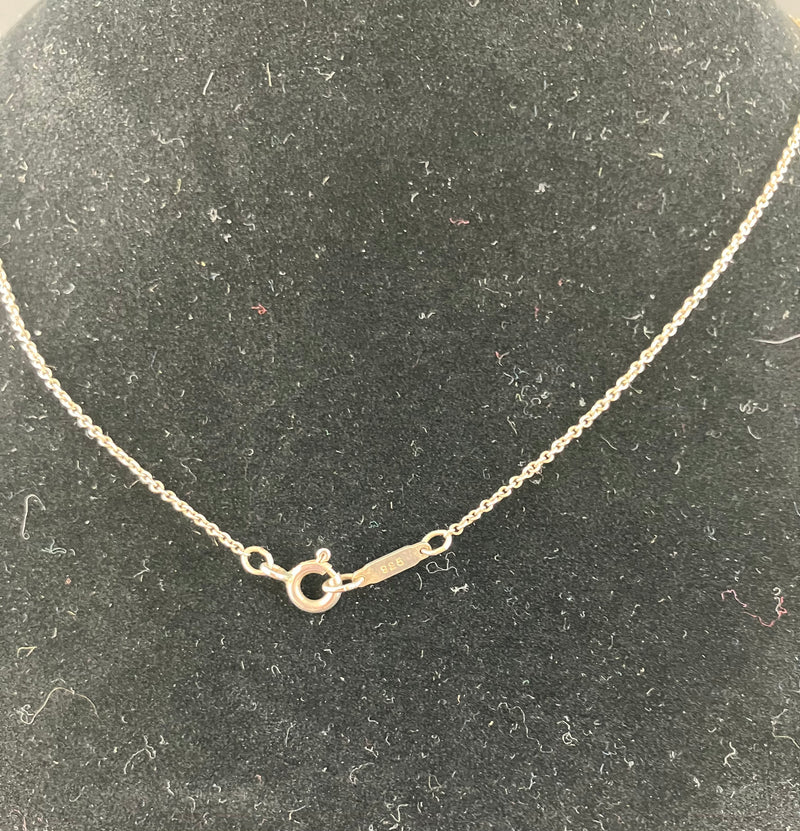 Tiffany Sterling Silver Necklace Triple Heart