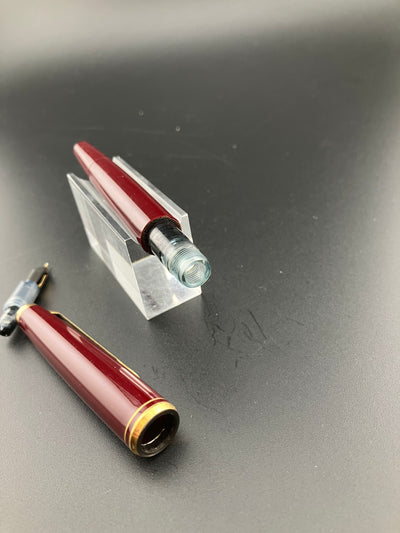 Montblanc No 221/22 Fountain Pen 14K Fine Nib Parts or Repair Burgundy