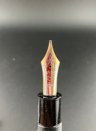 Montblanc Meisterstück No. 149 Fountain Pen 14C Broad Nib Serviced Split Ebonite