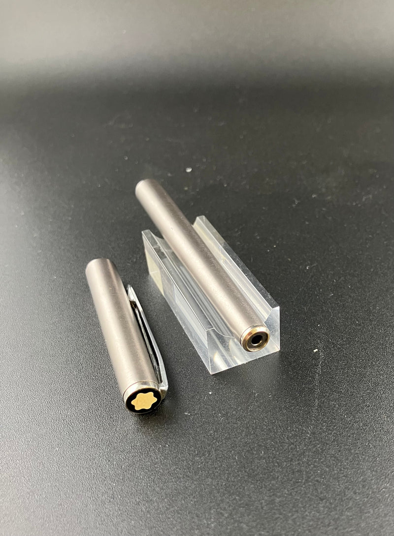 Montblanc Noblesse 1st Gen Brushed Steel Fountain Pen Body and Cap ONLY