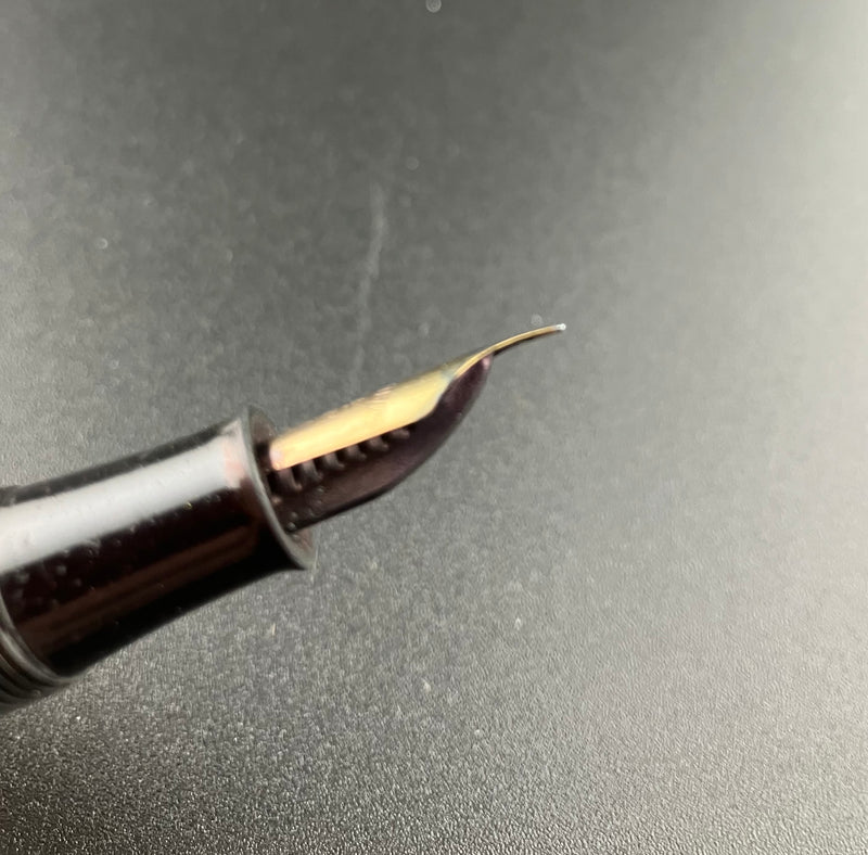Warranted Kamakura-Bori Eyedropper Fountain Pen 14K Gold Fine Nib