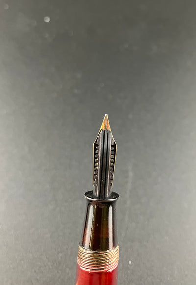 Warranted Maki-e Japanese Eyedropper Fountain Pen 14K Gold Fine Nib Parts or Repair