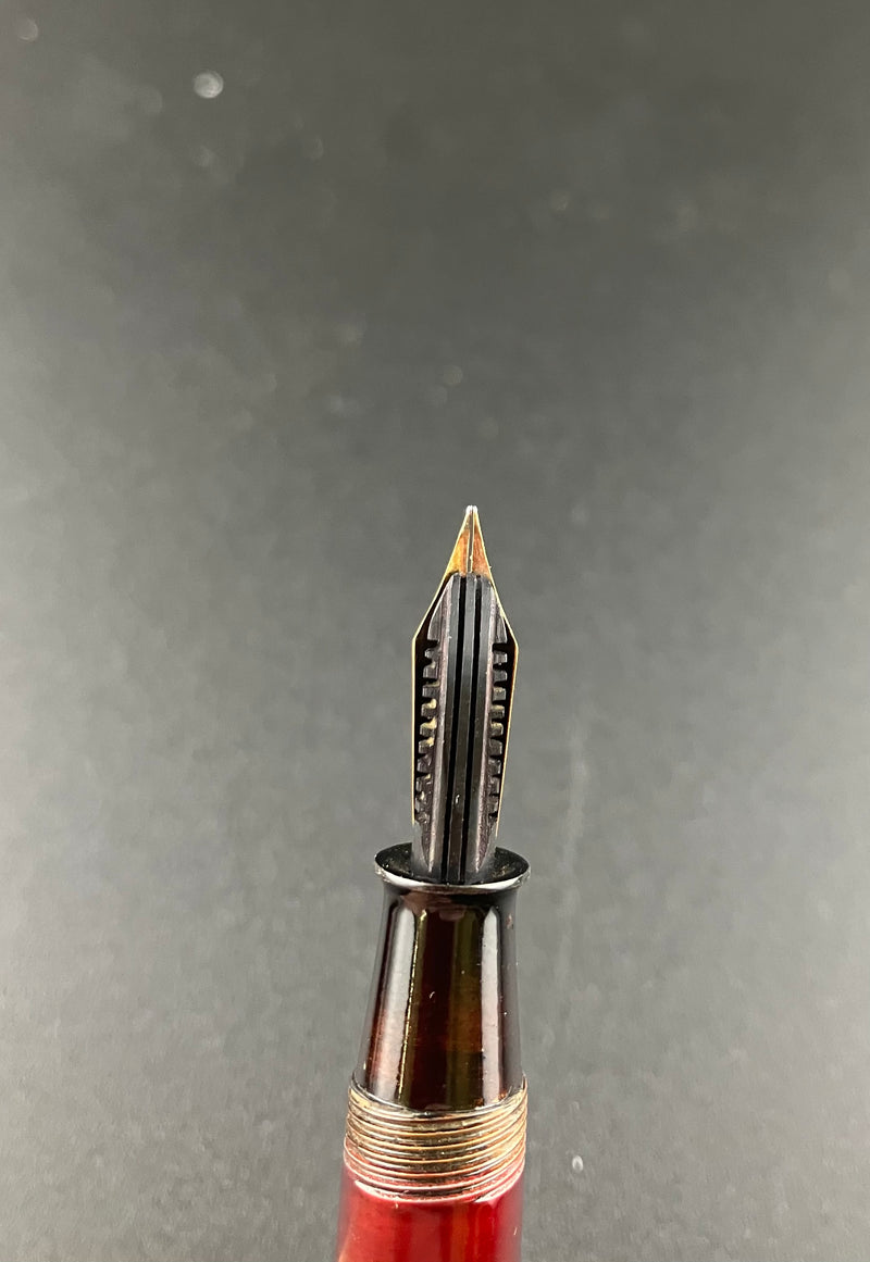 Warranted Maki-e Japanese Eyedropper Fountain Pen 14K Gold Fine Nib Parts or Repair