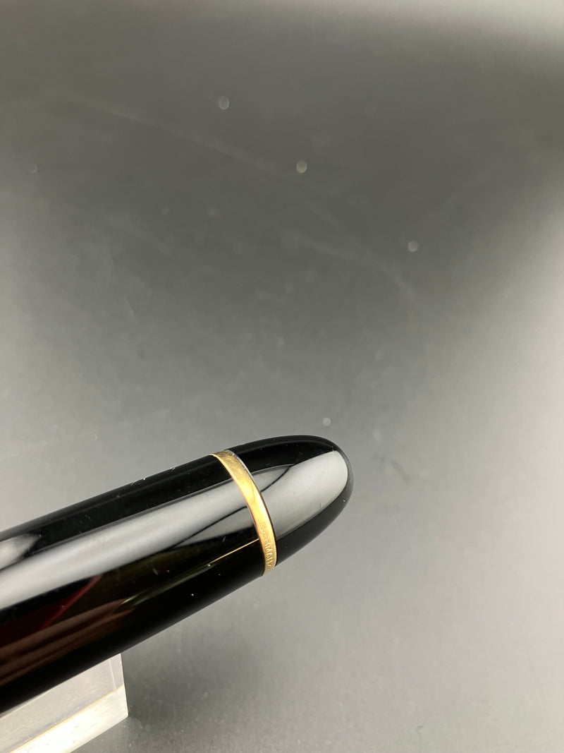 Montblanc Meisterstück No. 149 Fountain Pen 14K Gold Fine Nib Ebonite Serviced