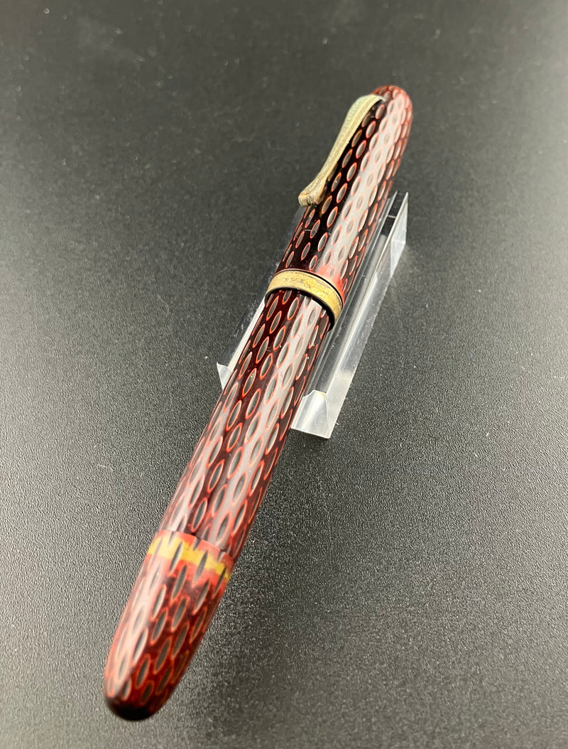 Warranted Kamakura-Bori Eyedropper Fountain Pen 14K Gold Fine Nib