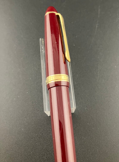 Sailor Life Time Pen 14K Gold Fine Nib Fountain Pen Burgundy