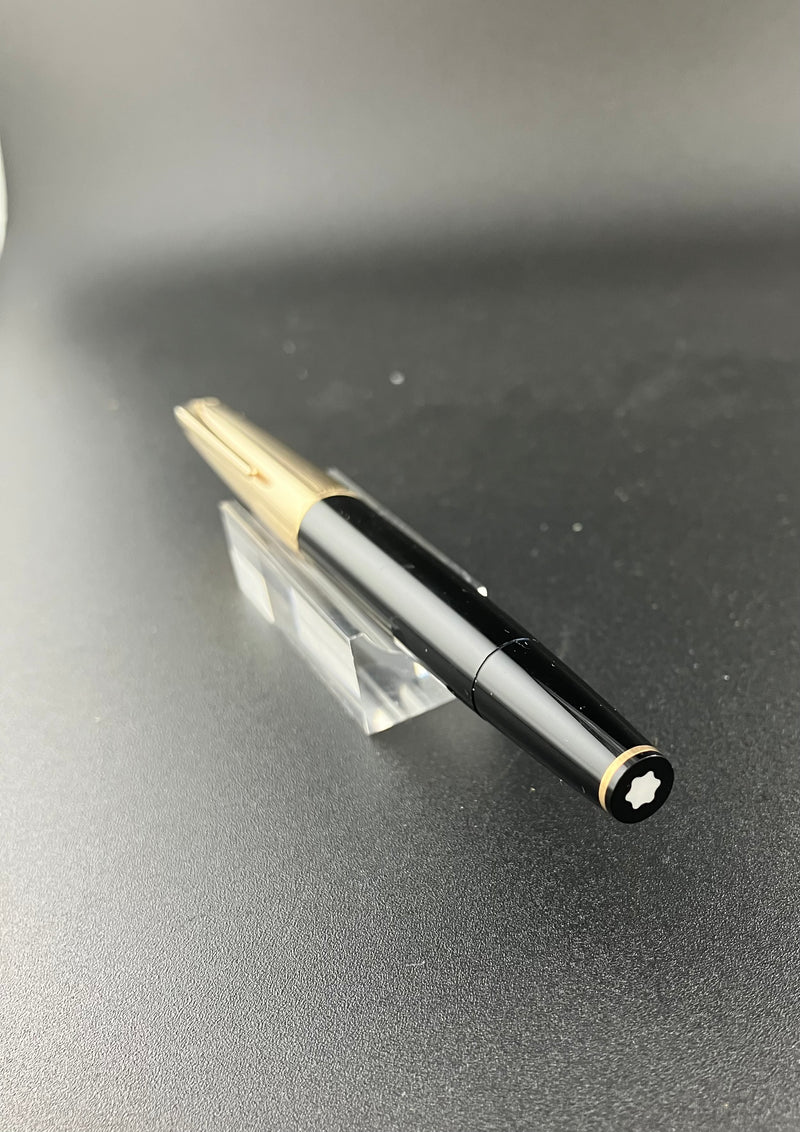 Montblanc Meisterstück No. 74 Fountain Pen 18K Gold Fine Nib Serviced Warranty