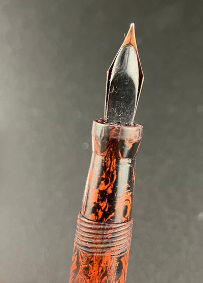OTA Hard Rubber Japanese Eyedropper Fountain Pen 14K Gold Fine Nib
