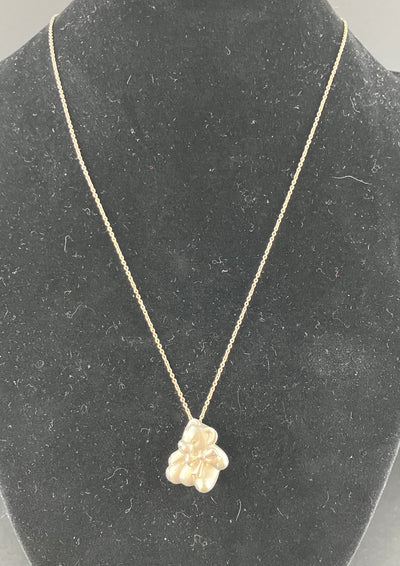 Tiffany Sterling Silver Necklace Teddy Bear