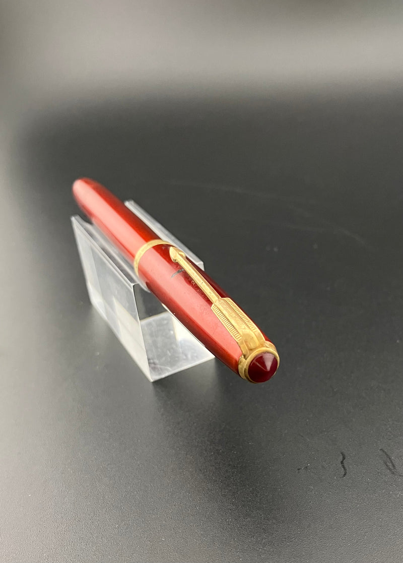 Special Ebonite Eyedropper Fountain Pen Fine Nib Rolled 14k