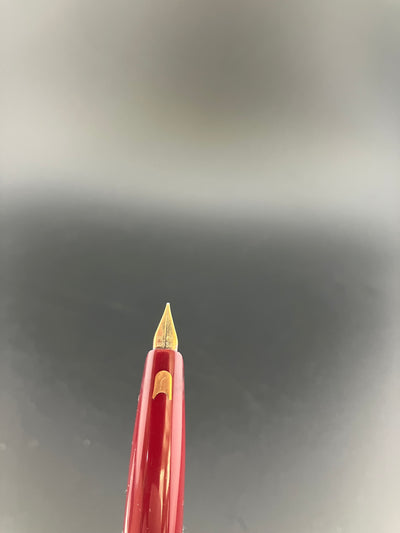 Pilot Long Short Telescoping Burgundy Pocket Fountain Pen 14K Gold Fine Flex Nib Mar 29, 1968