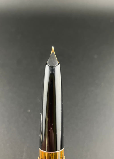 Montblanc Meisterstück No. 74 Fountain Pen 18K Gold Fine Nib Serviced Warranty