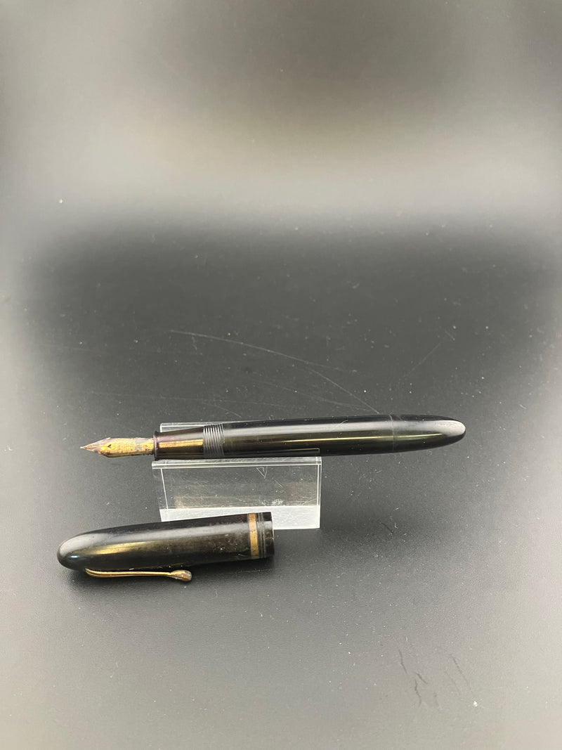 Ban-ei Ideal GK Ebonite Eyedropper Fountain Pen Fine Nib 1951