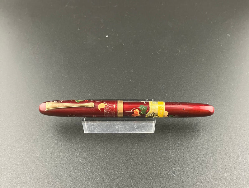 Warranted Maki-e Japanese Eyedropper Fountain Pen 14K Gold Fine Nib Parts or Repair