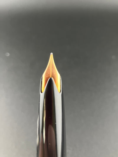 Montblanc Meisterstück No. 74 Fountain Pen 18K Gold Fine Nib Serviced Warranty
